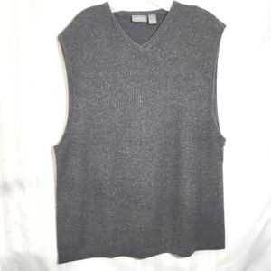 VAN HEUSEN MEN’S GRAY SLEEVELESS VEST SIZE LARGE